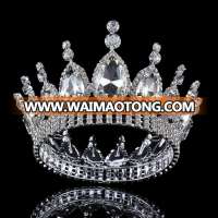 The baroque queen tiara wedding hair accesssories round princess crown